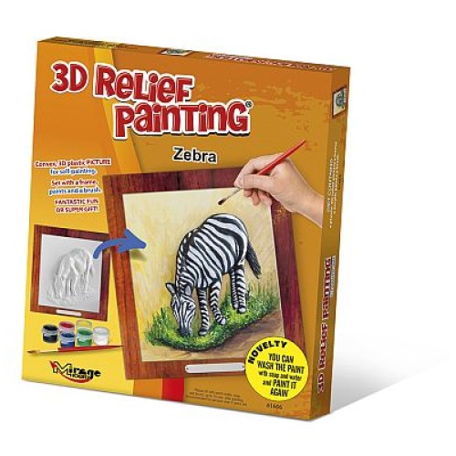 3D reliéf zebra